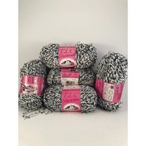 LOT of 6 Skeins: TLC Macaroon Super Bulky 115 yards. COLORS: 5 skeins of SALT AN